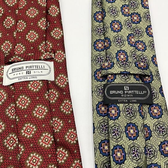 Bundle of two 100% silk Bruno piattelli neckties - Picture 5 of 6
